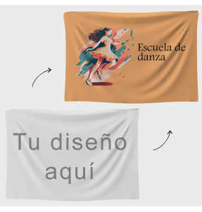 Bandera 50x75 cm con velcro personalizada