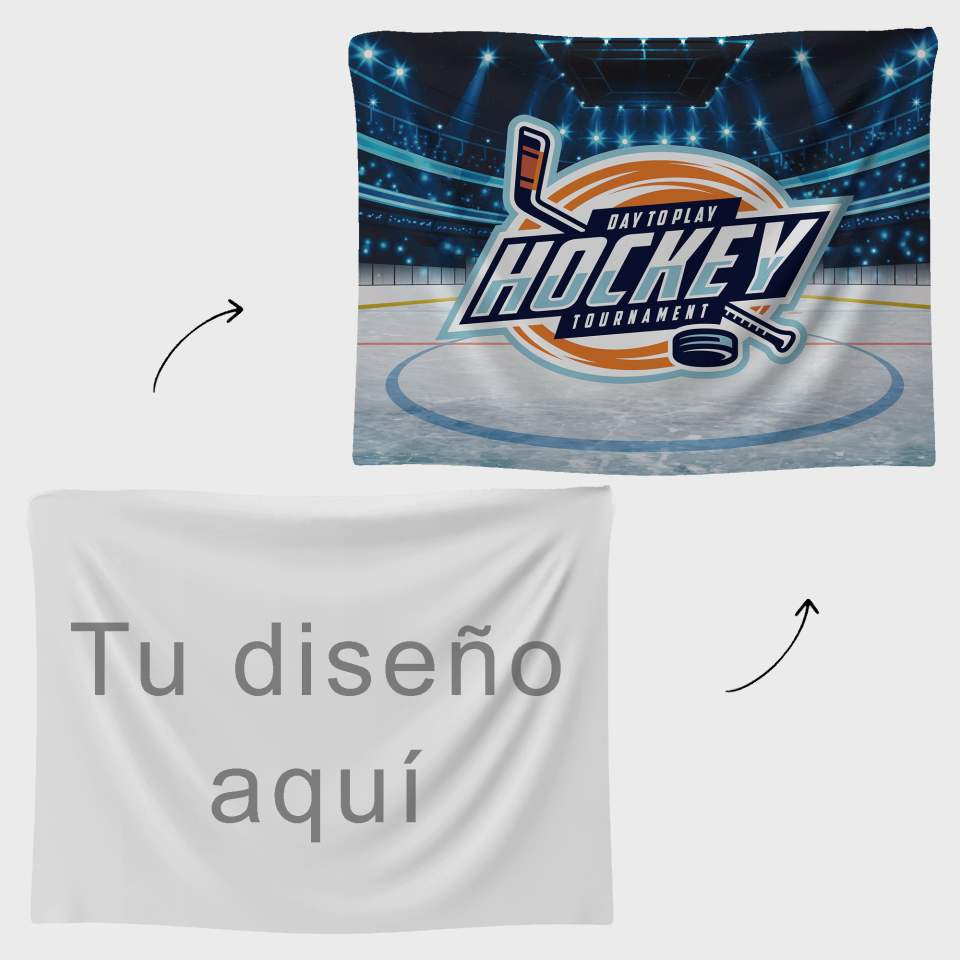 Bandera 75x100 cm con velcro personalizada