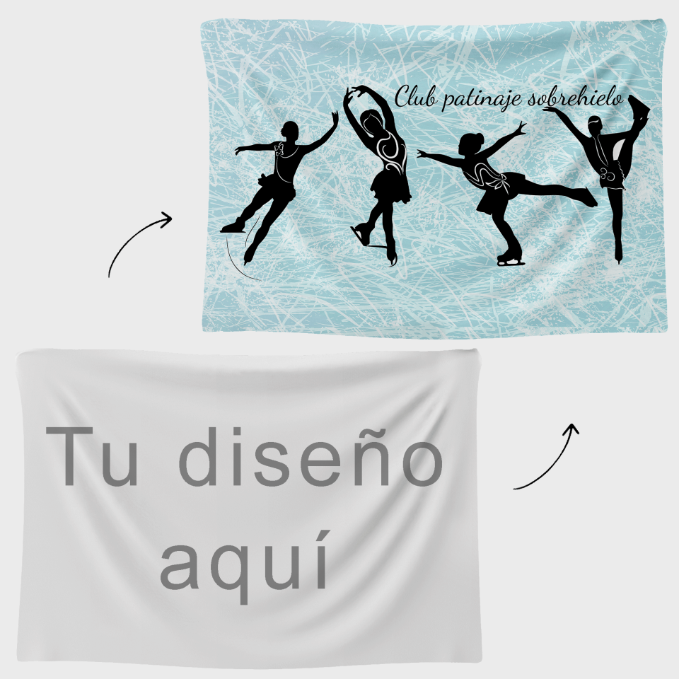Bandera 100x150 cm con velcro personalizada