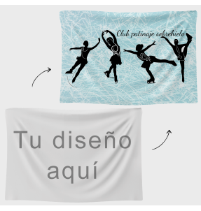 Bandera 100x150 cm con velcro personalizada