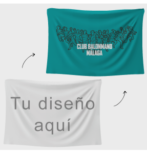 Bandera 60x90 cm con velcro personalizada