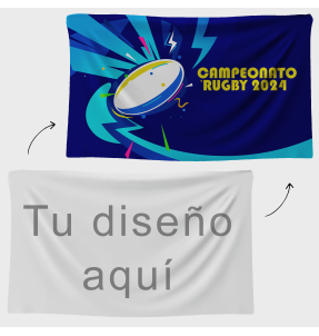 Bandera 70x120 cm con velcro personalizada