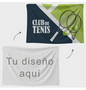 Bandera 145x100 cm con velcro personalizada