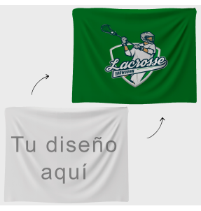 Bandera 115x150 cm con velcro personalizada