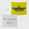 Bandera 100x120 cm con tiras personalizada