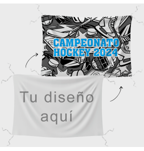 Bandera 60x90 cm con tiras personalizada