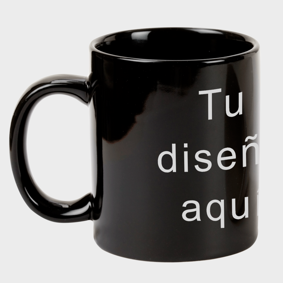 Taza Negra Personalizable Online