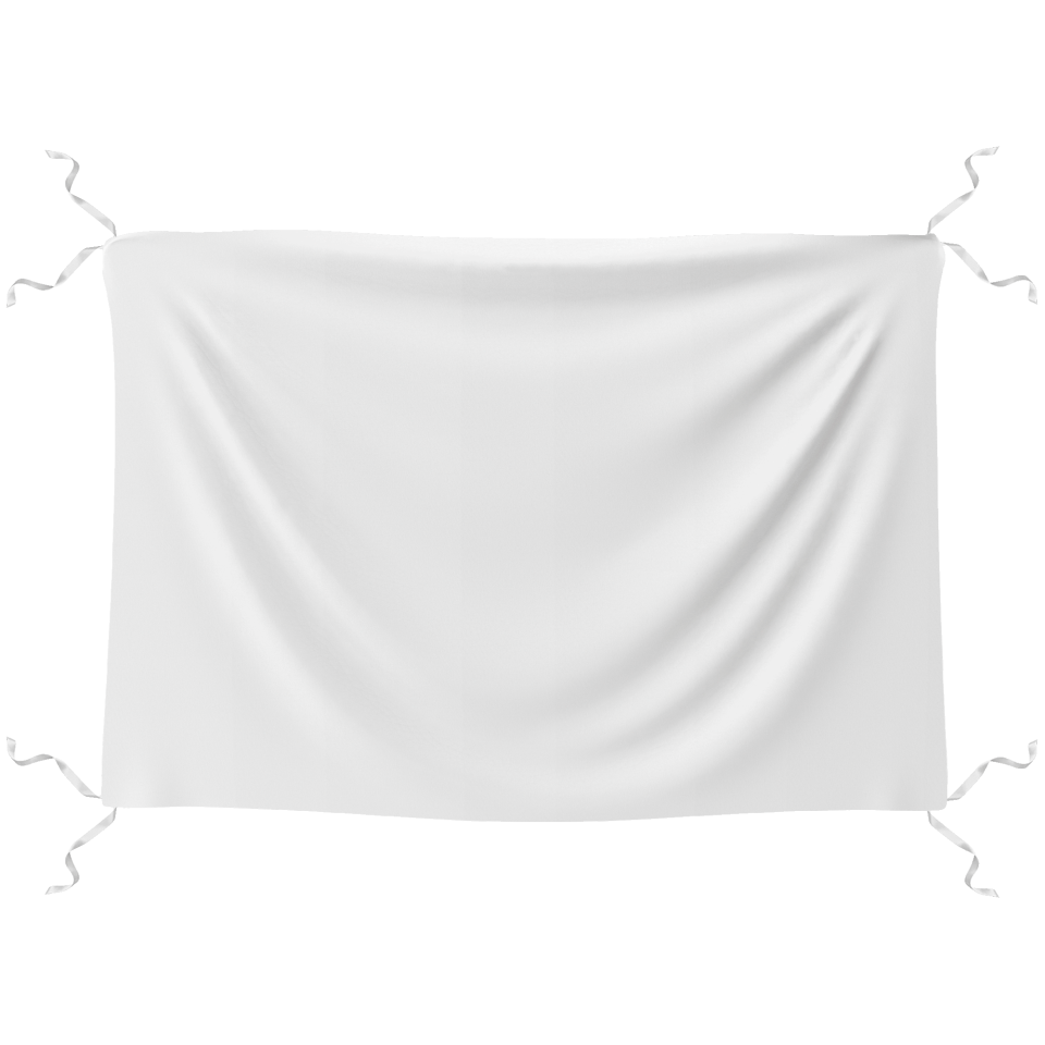 Bandera 145x100 cm con tiras personalizada