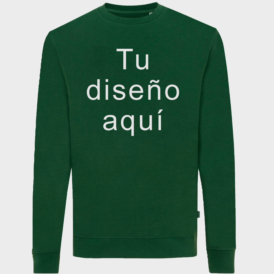Sudadera de algodón reciclado 3XL personalizada