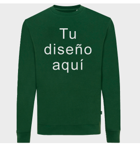 Sudadera de algodón reciclado 3XL personalizada
