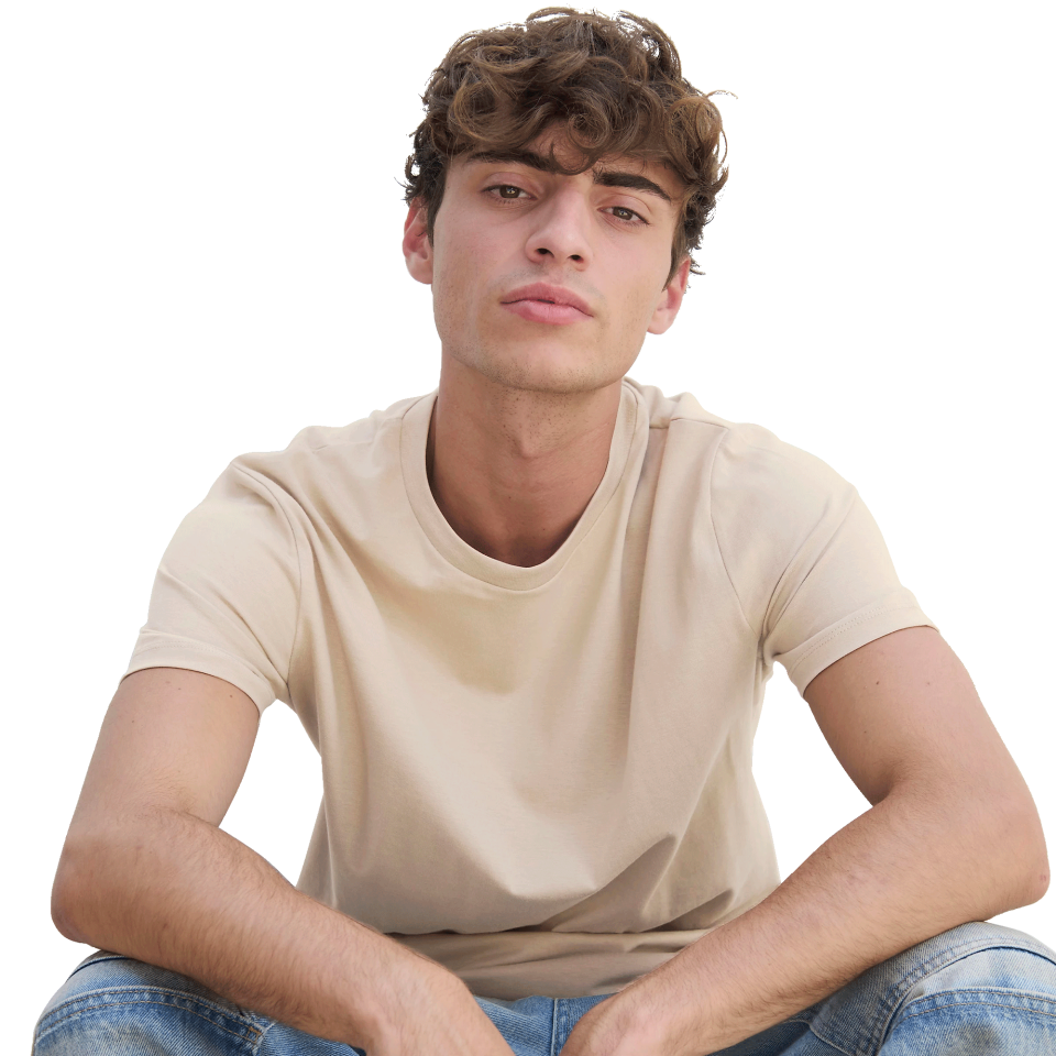 Camiseta algodón orgánico modern fit personalizada