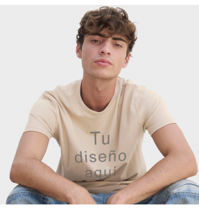 Camiseta algodón orgánico modern fit personalizada