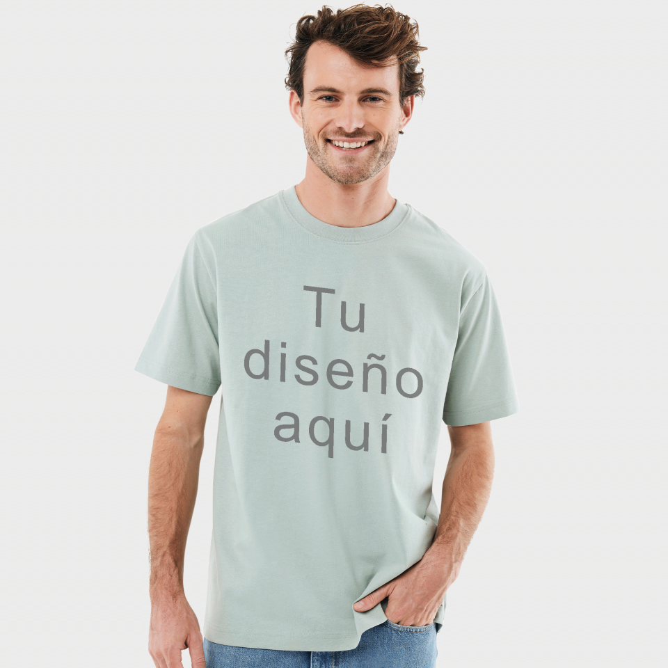 Camiseta gruesa orgánica y reciclada personalizada