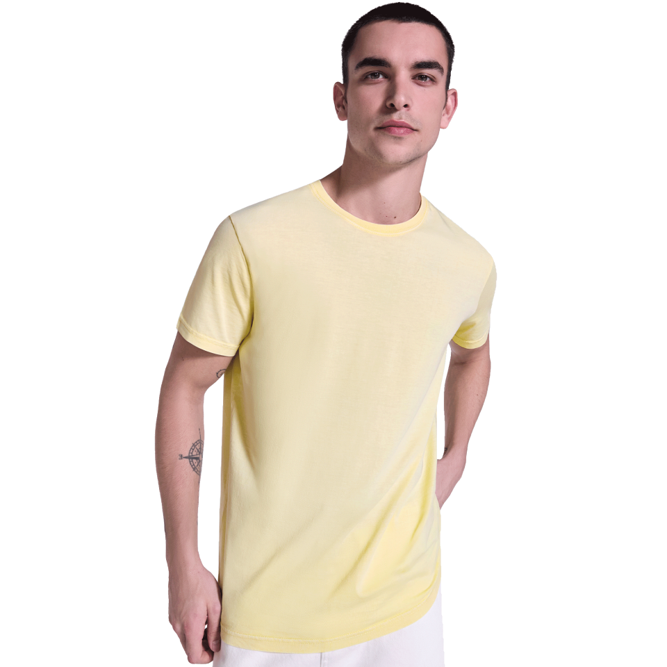 Camiseta con acabado lavado ácido personalizada