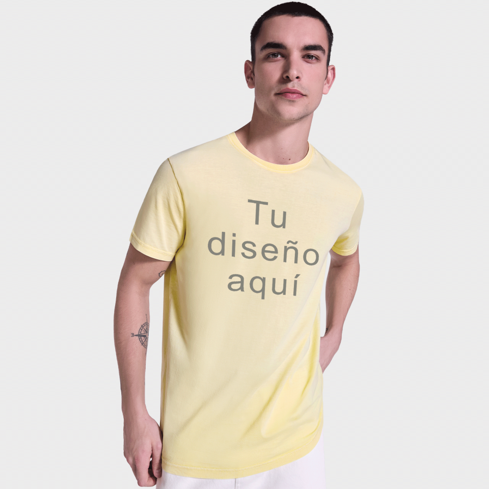 Camiseta con acabado lavado ácido personalizada