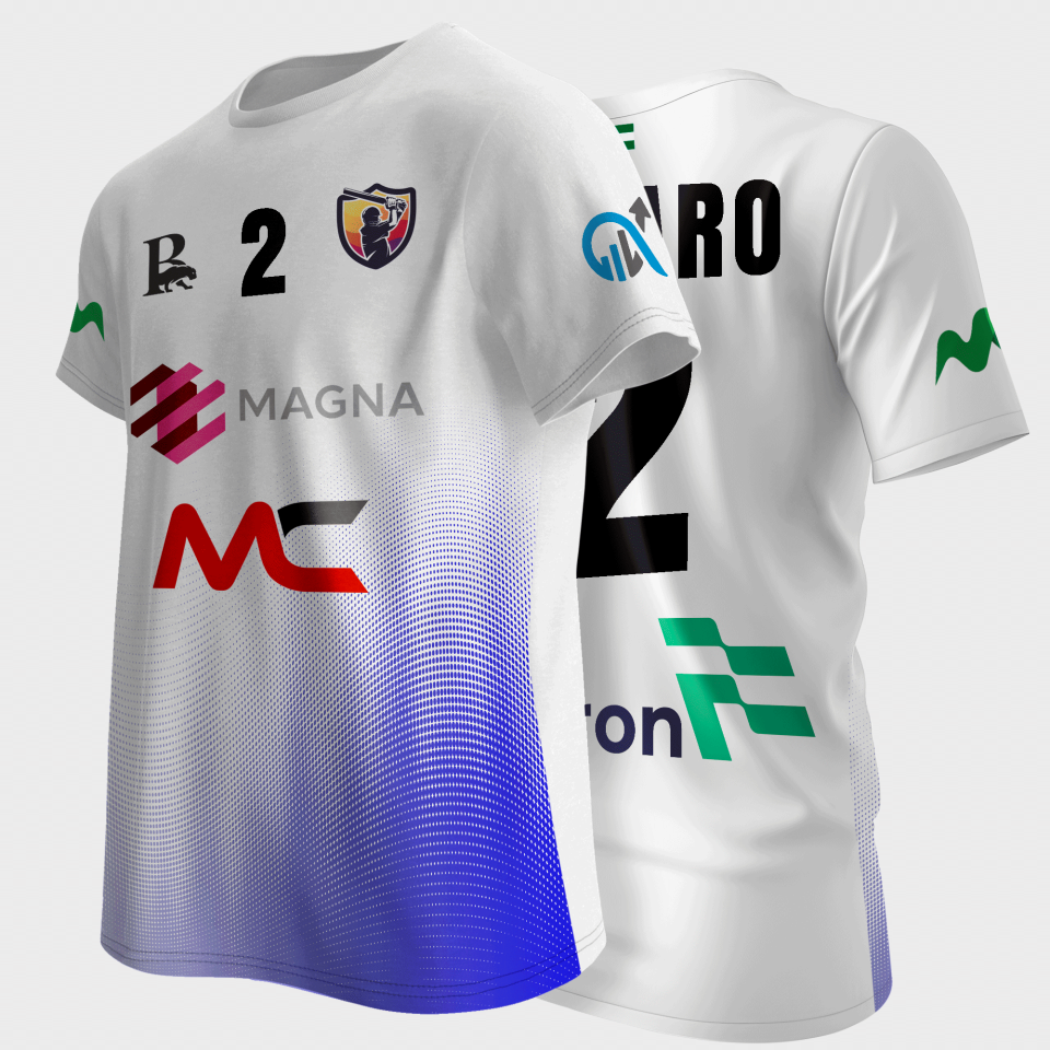 Camiseta multideporte sublimada modelo ondas