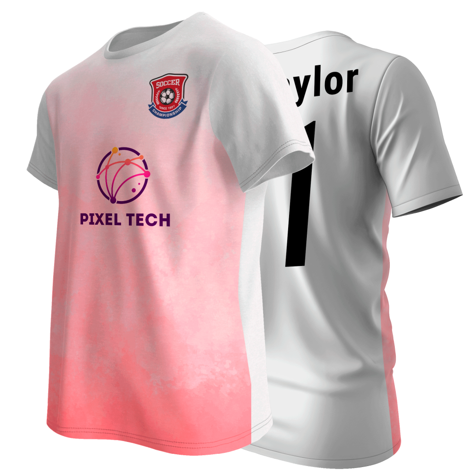 Camiseta multideporte sublimada degradado personalizable en 4 zonas