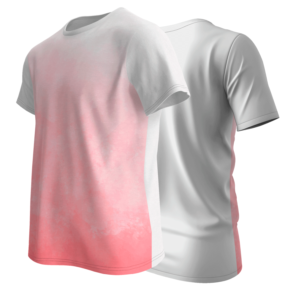 Camiseta multideporte sublimada degradado personalizable en 4 zonas