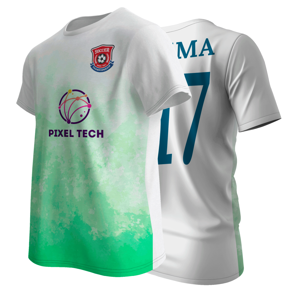 Camiseta multideporte sublimada degradado personalizable en 4 zonas