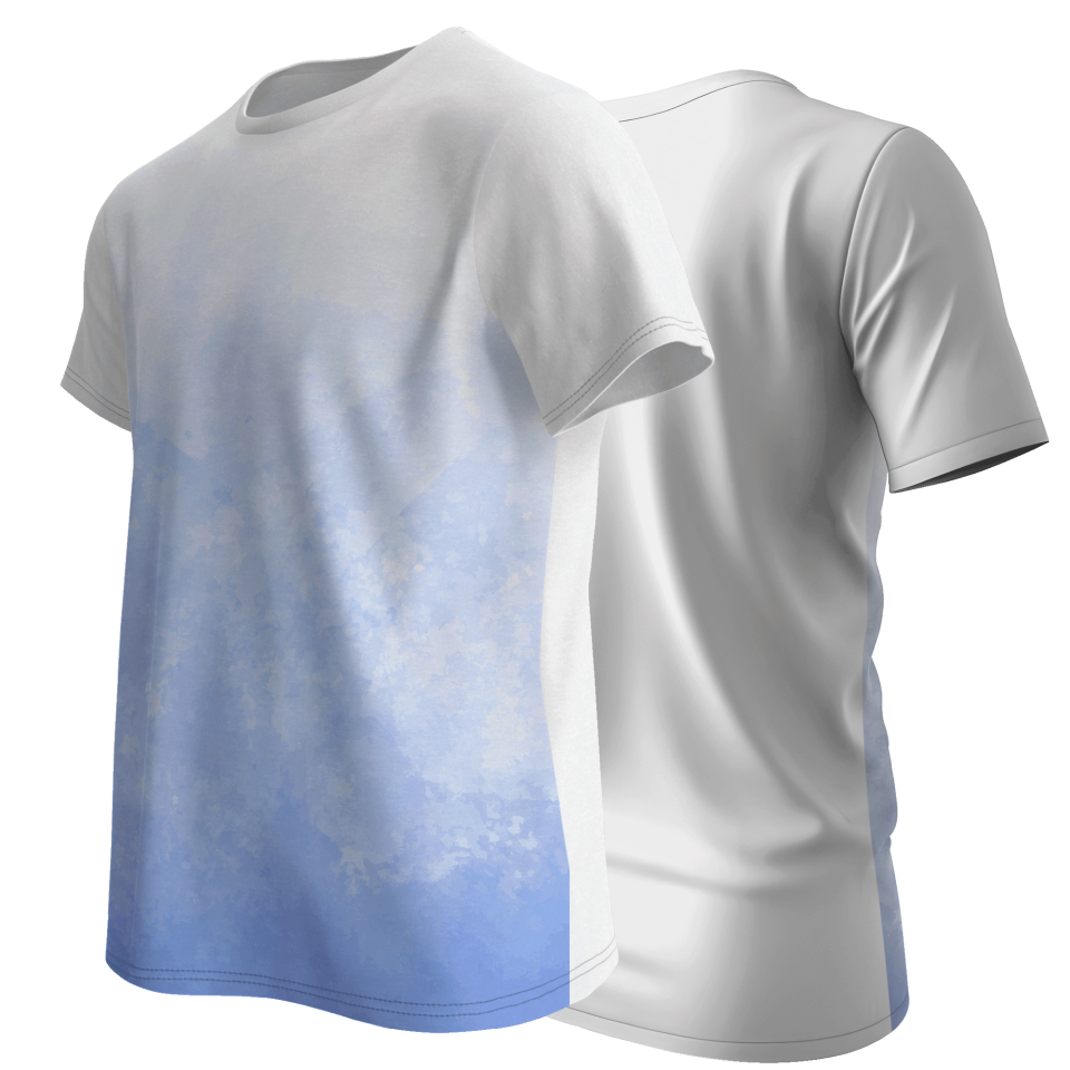 Camiseta multideporte sublimada degradado personalizable en 4 zonas