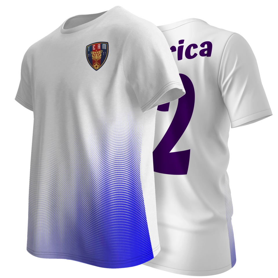 Camiseta multideporte sublimada ondas personalizable en 3 zonas