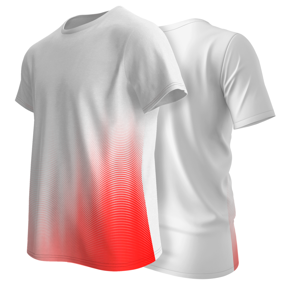 Camiseta multideporte sublimada ondas personalizable en 3 zonas