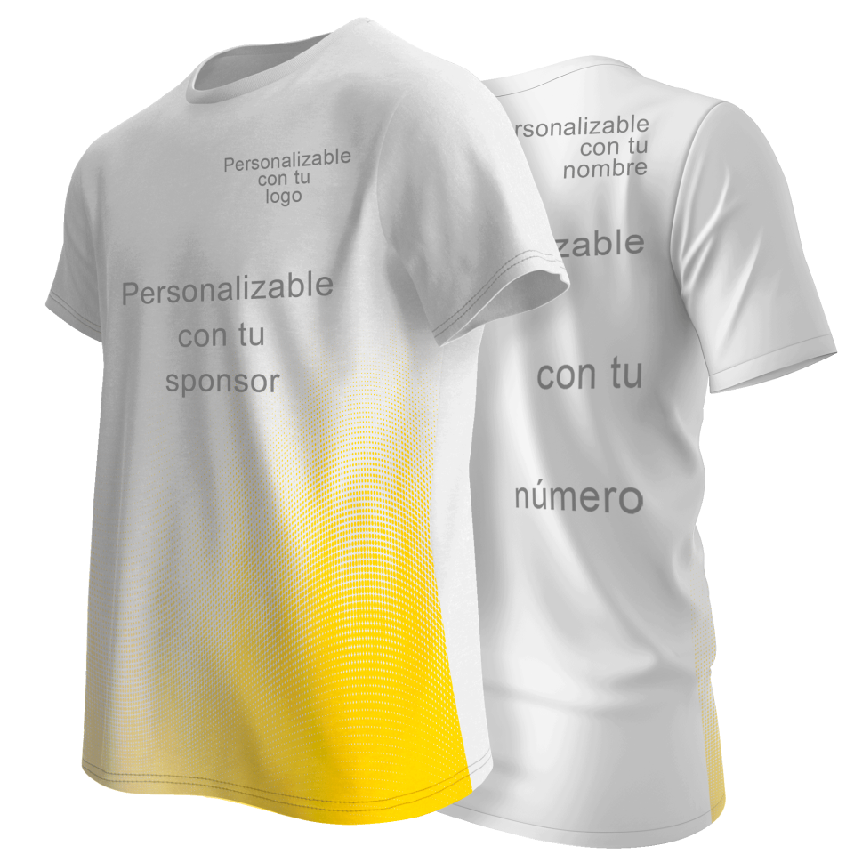 Camiseta multideporte sublimada ondas personalizable en 4 zonas