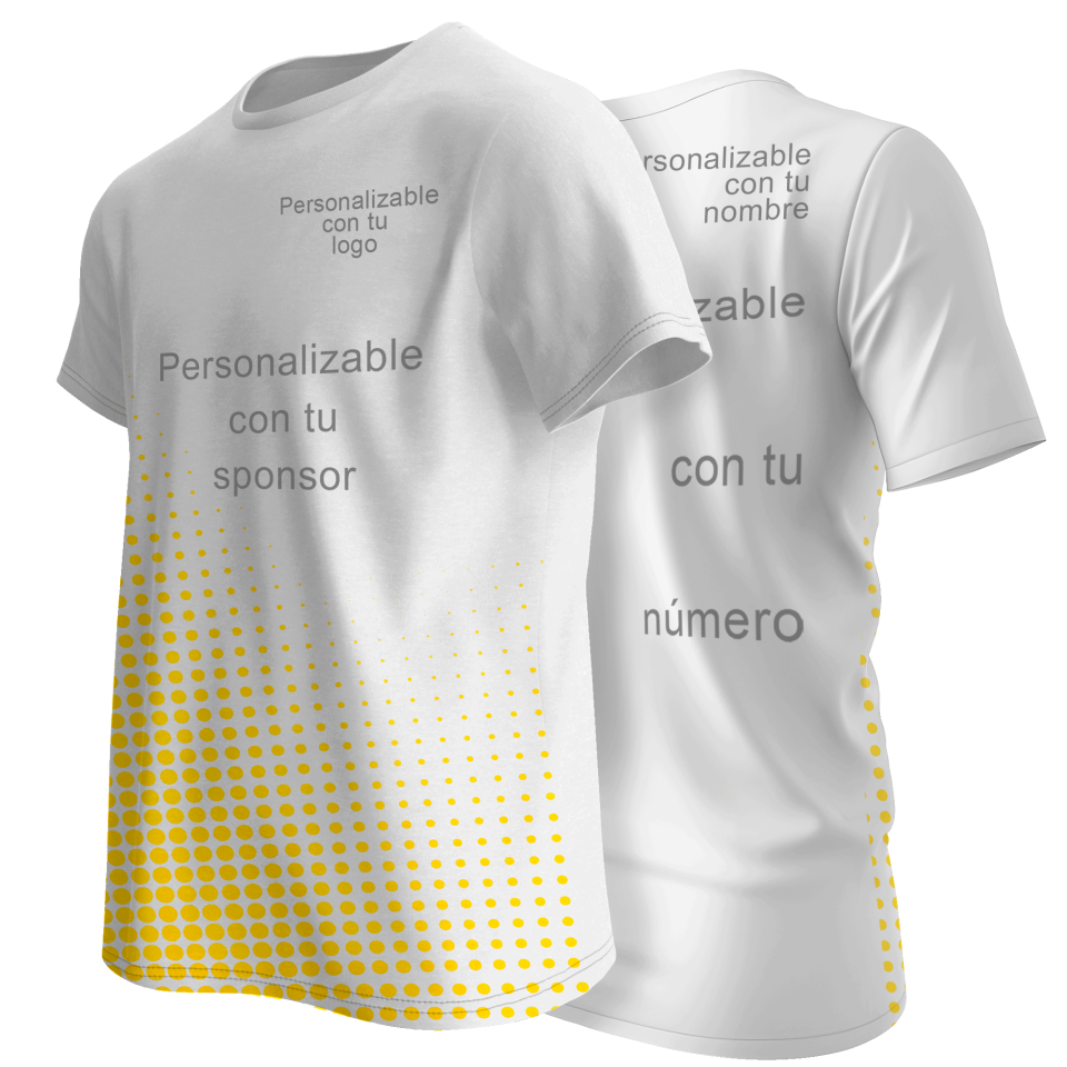 Camiseta multideporte sublimada puntos personalizable en 4 zonas