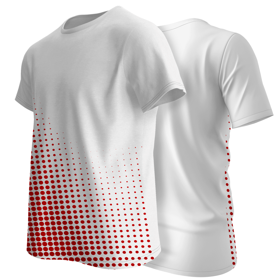 Camiseta multideporte sublimada puntos personalizable en 3 zonas
