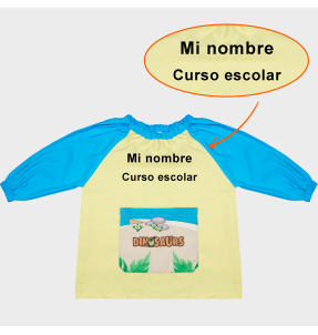 Bata Saco Dinosaurios personalizada