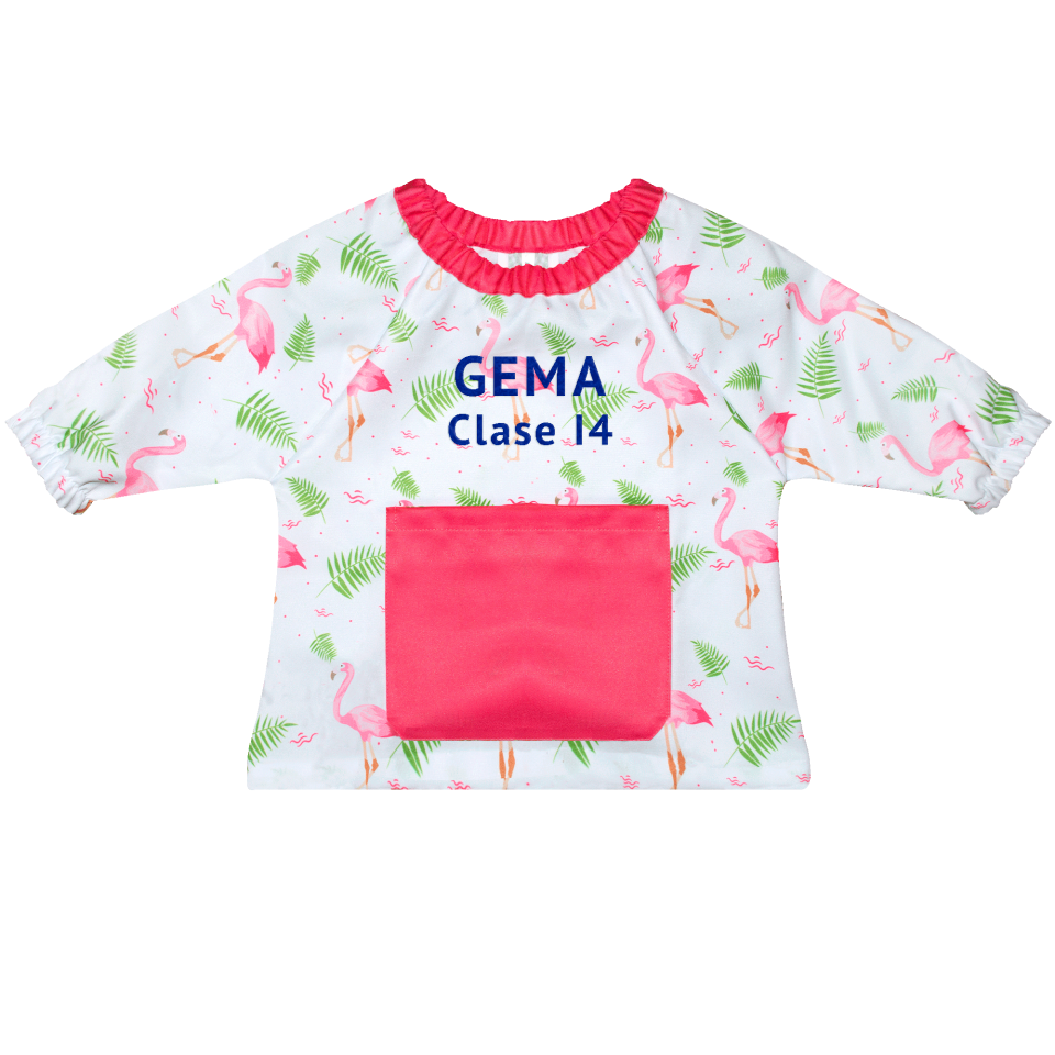 Bata Saco Flamencos personalizada