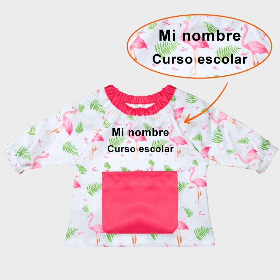 Bata Saco Flamencos personalizada