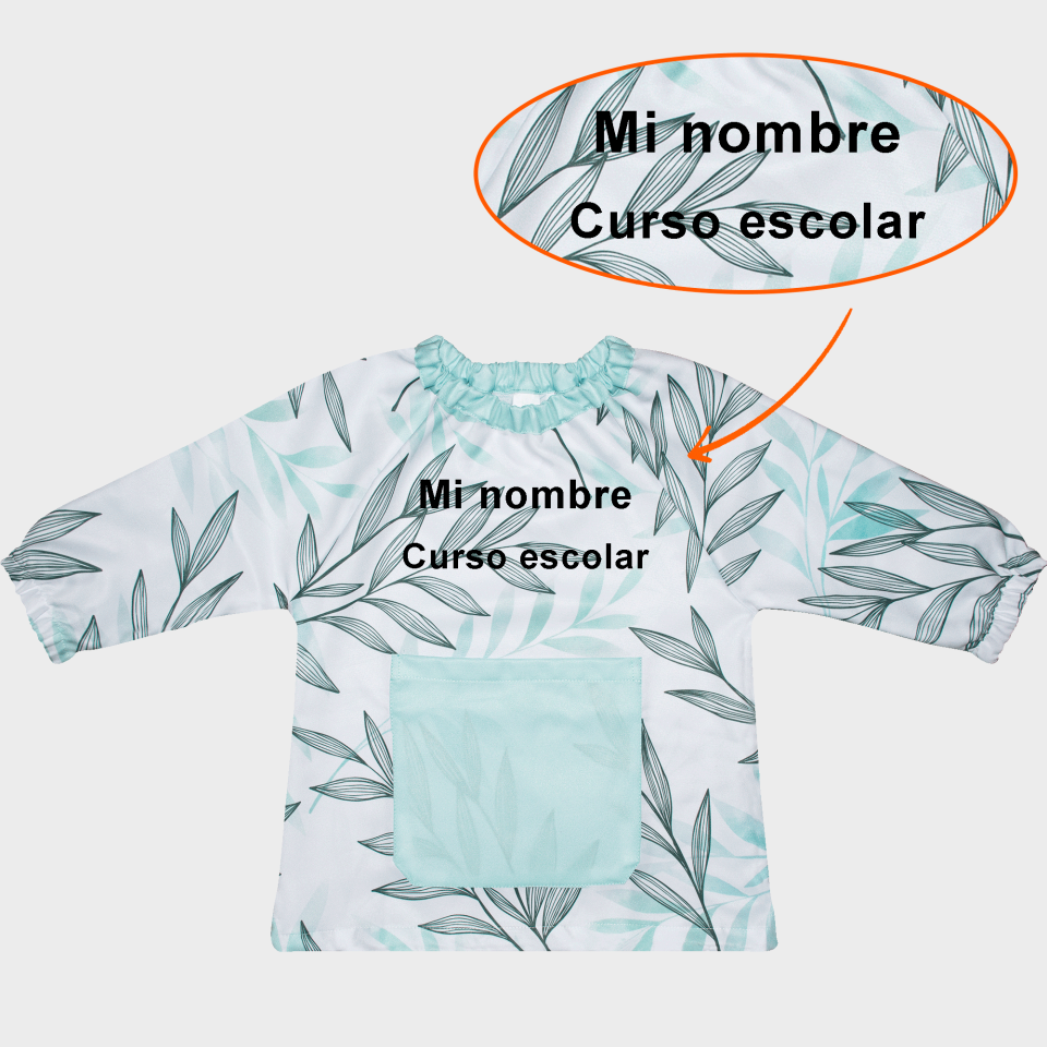 Bata Saco Hojas personalizada