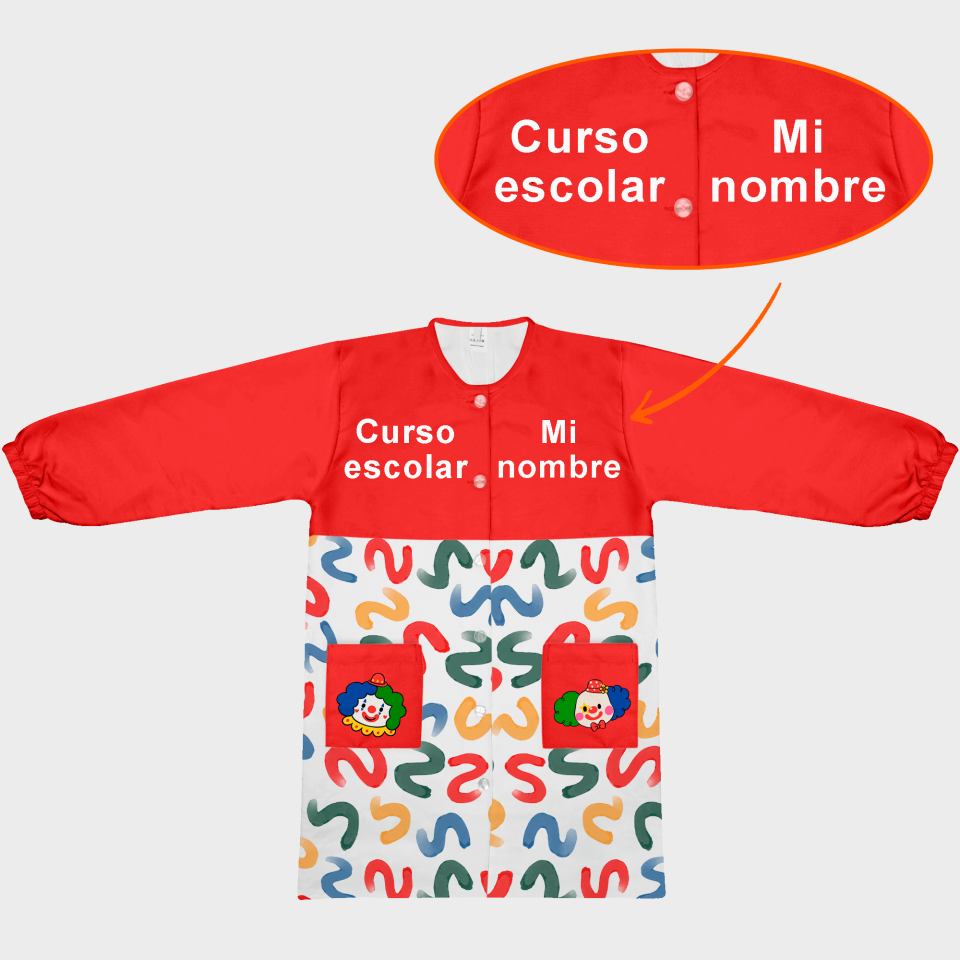 Bata con Canesú Circo personalizada