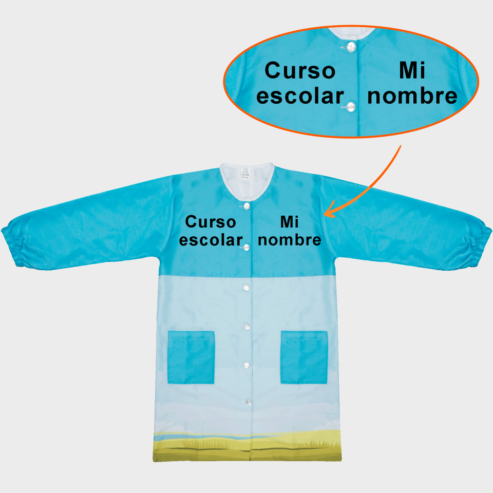 Bata con Canesú Leones Sabana personalizada