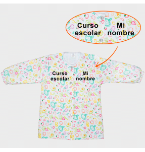 Bata sin Canesú Comida personalizada