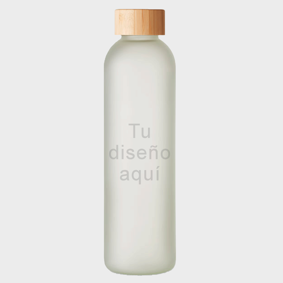 Botella de cristal 500 ml personalizada