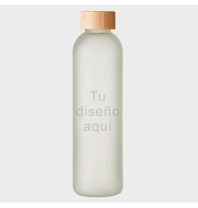 Botella de cristal 500 ml personalizada