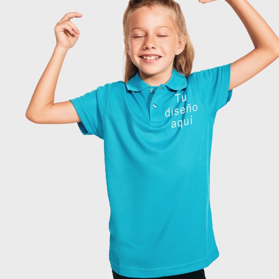 Polo técnico infantil MONZHA personalizado