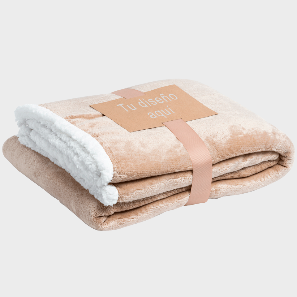 Manta con borreguillo talla XL personalizada