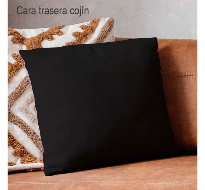 Cojín cuadrado 30x30cm personalizado por delante