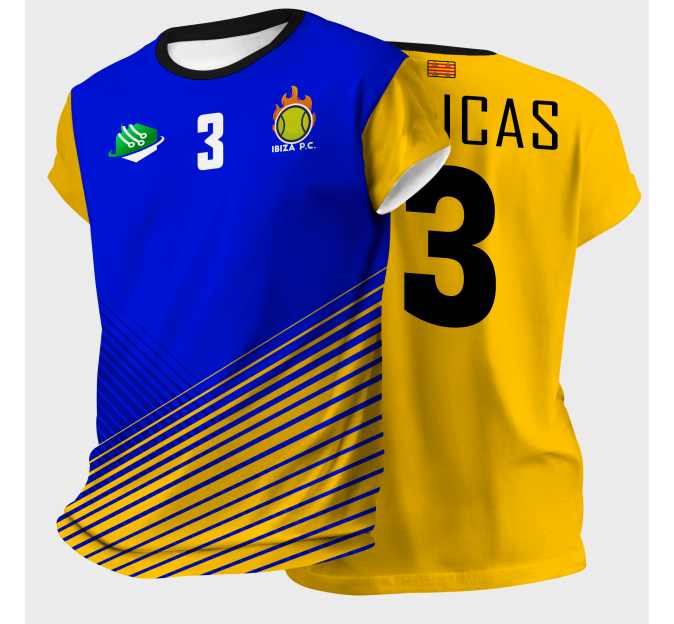 Camiseta voley manga corta Dakar personalizada