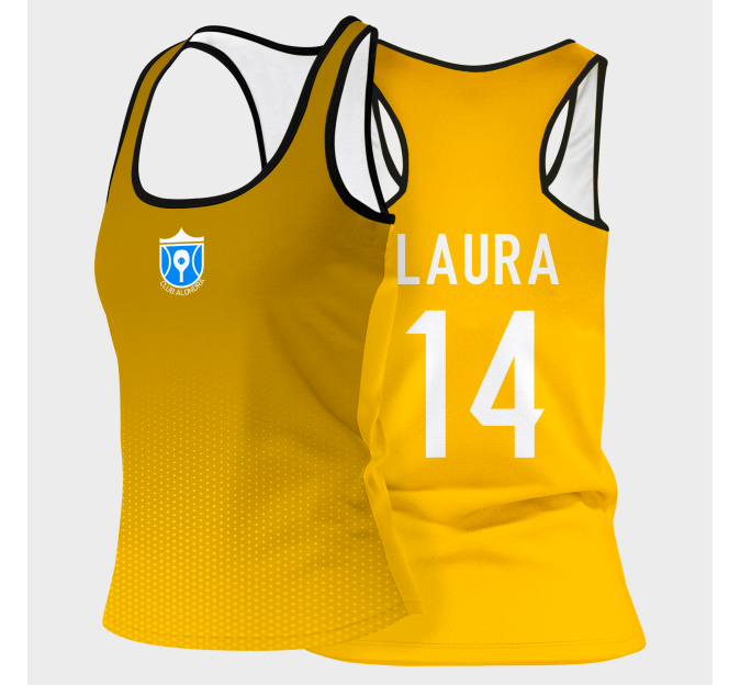 Camiseta de mujer voley tirantes Rabat personalizada