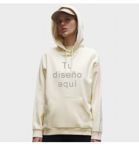 Sudadera de algodón orgánico con capucha de mujer personalizada
