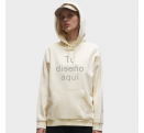 Sudadera de algodón orgánico con capucha de mujer personalizada