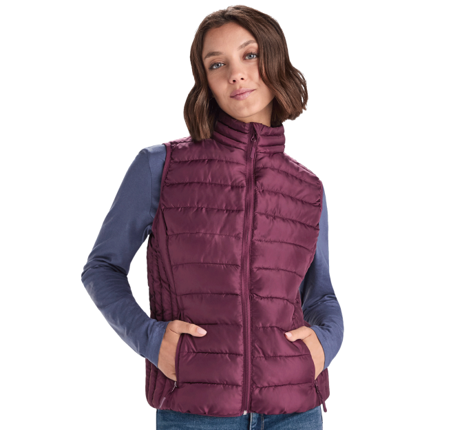 Chaleco acolchado de mujer personalizado