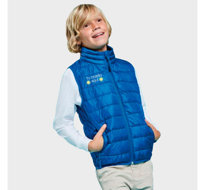 Chaleco acolchado de niño personalizado