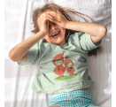 Camiseta de pijama manga corta infantil personalizada
