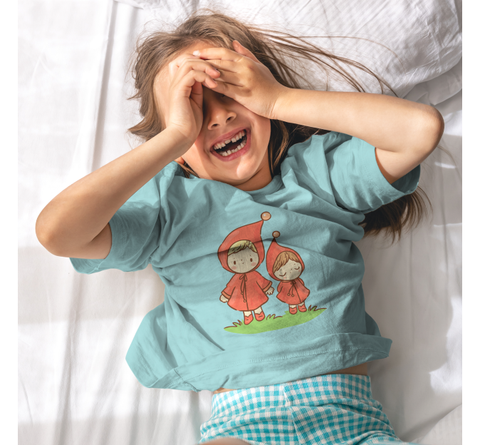 Camiseta de pijama manga corta infantil personalizada