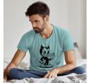 Camiseta de pijama manga corta personalizada
